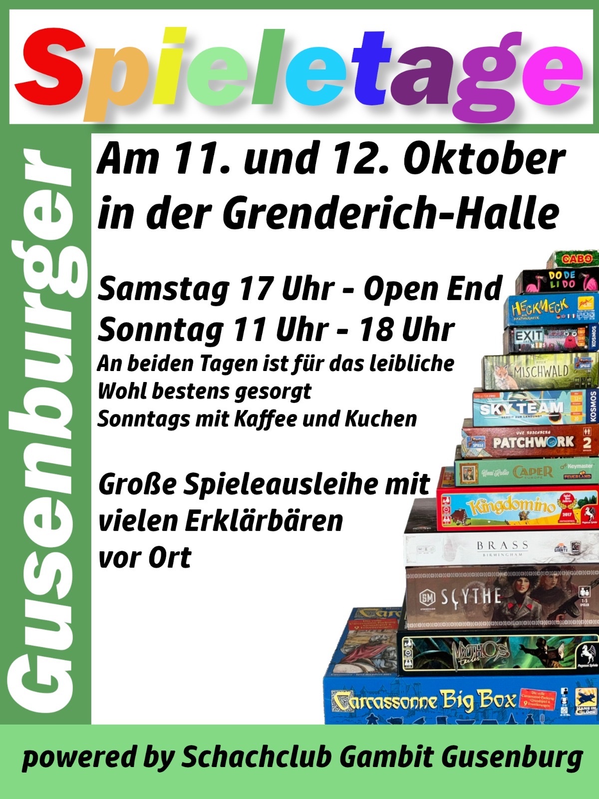 Spieletage Flyer